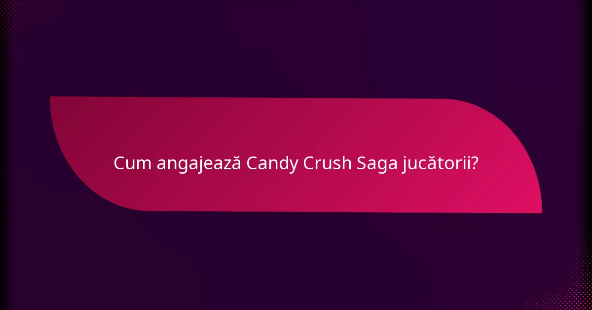 Cum angajează Candy Crush Saga jucătorii?