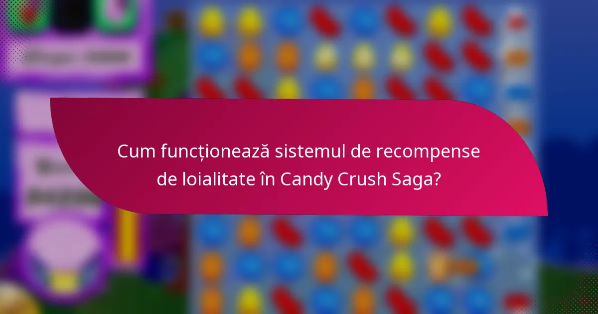 Cum funcționează sistemul de recompense de loialitate în Candy Crush Saga?
